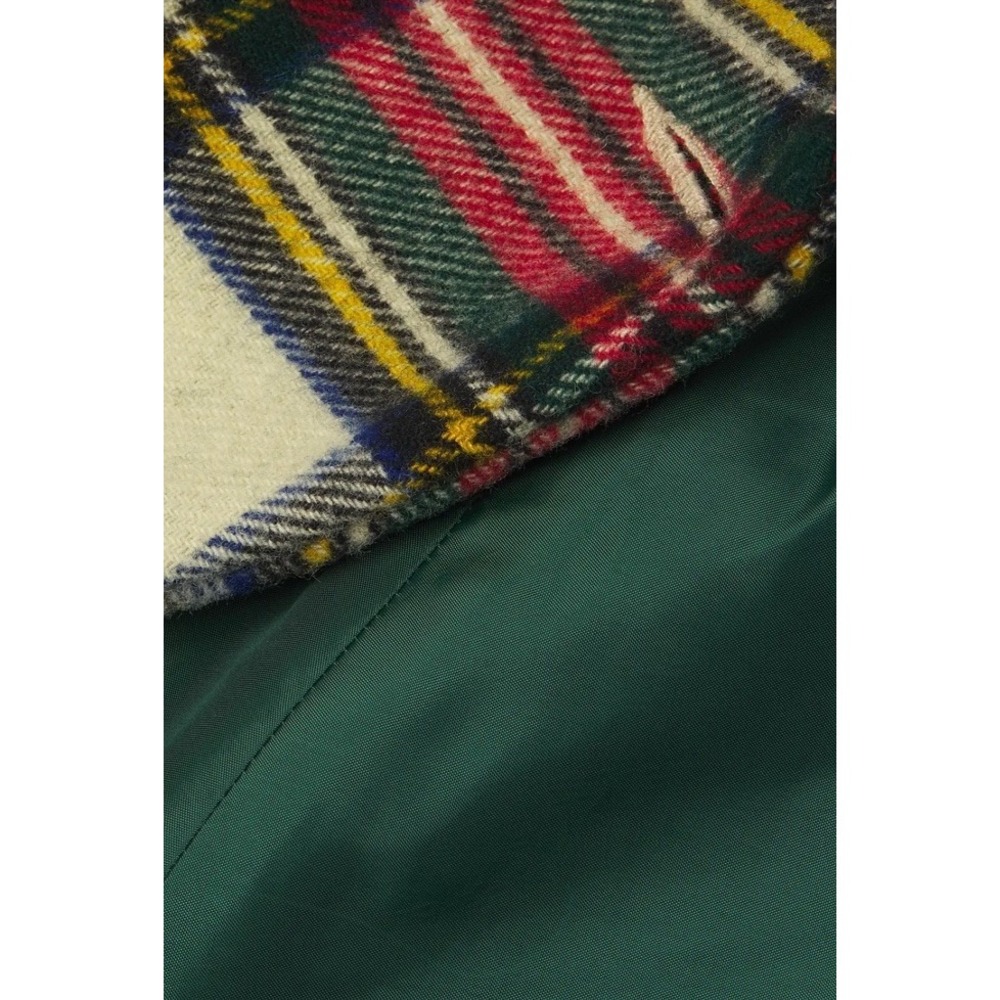 Frances Valentine Christmas Plaid‎ Cocoon Wool Shawl Collar Coat Large $1498 NWT - Picture 13 of 13